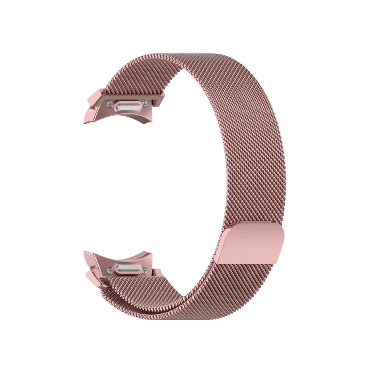 GENERICO - CORREA DE ACERO MILANESE PARA WATCH  7/6/5/4 Fe ORO ROSA