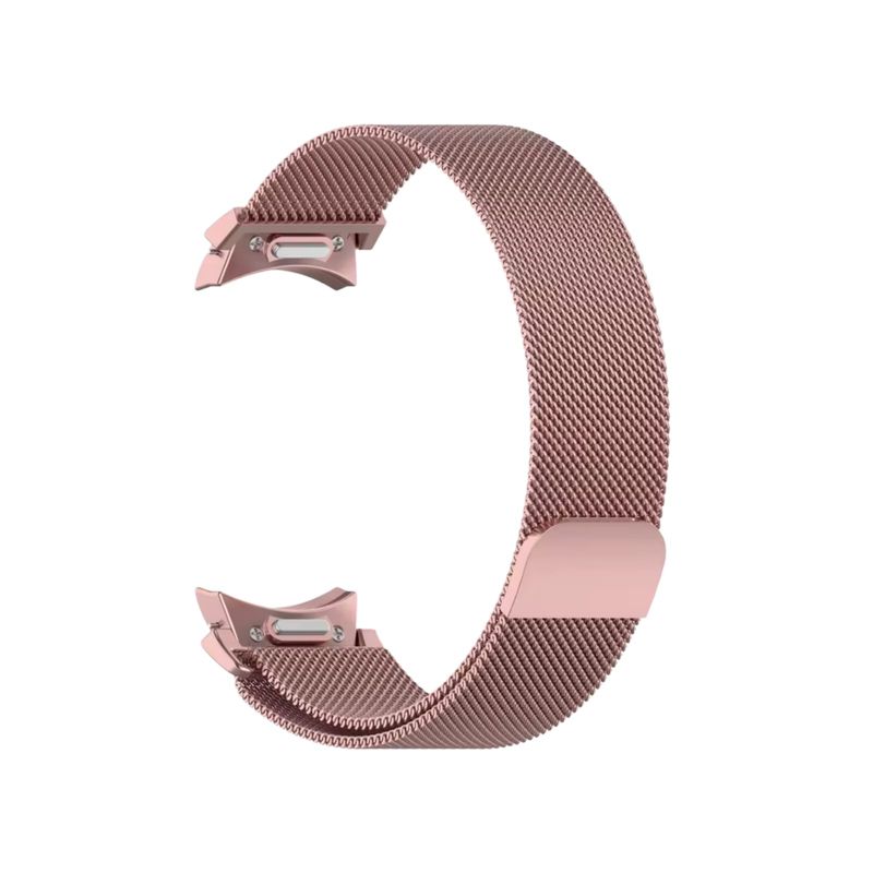 GENERICO - CORREA DE ACERO MILANESE PARA WATCH  7/6/5/4 Fe ORO ROSA