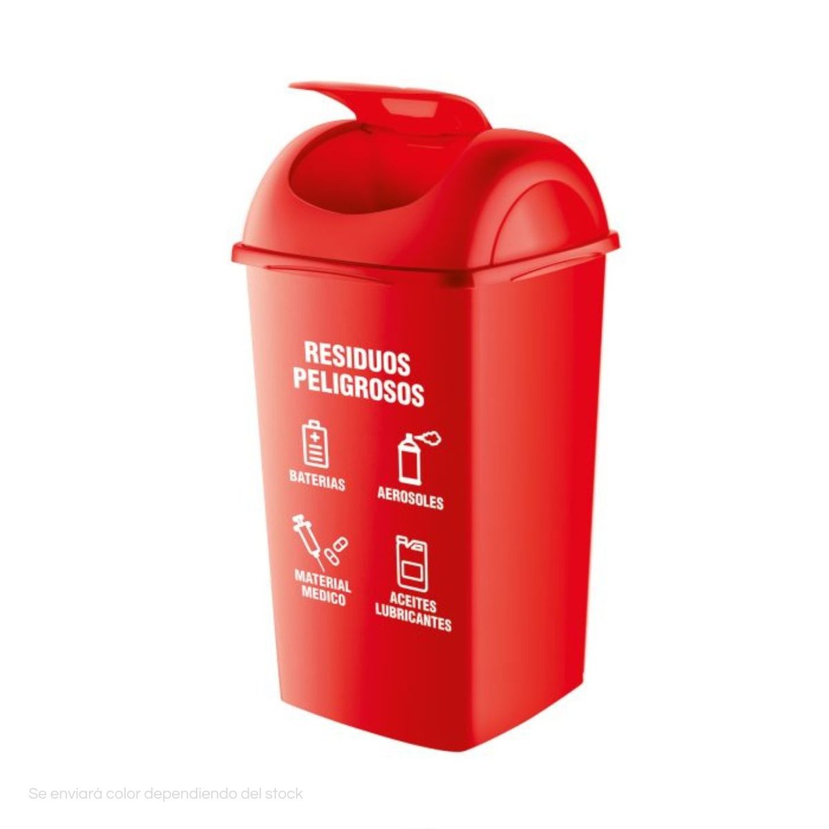 POLINPLAST - Buzón Rectangular N° 80 Vaivén Ecológico Residuos Peligrosos