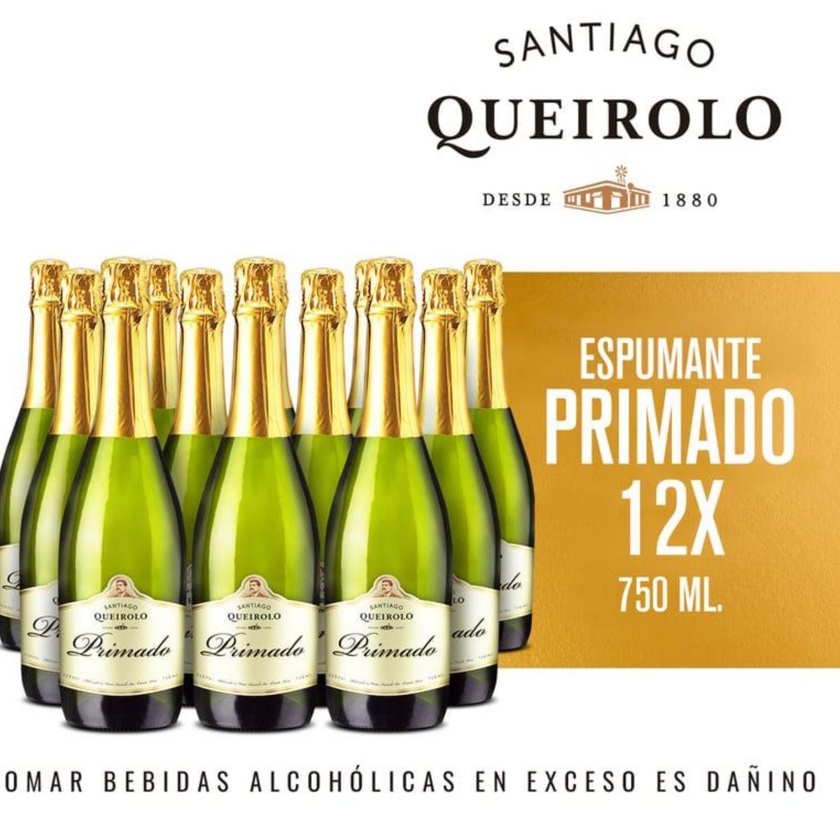 SANTIAGO - Espumante Primado Queirolo 750ML - 12 UND