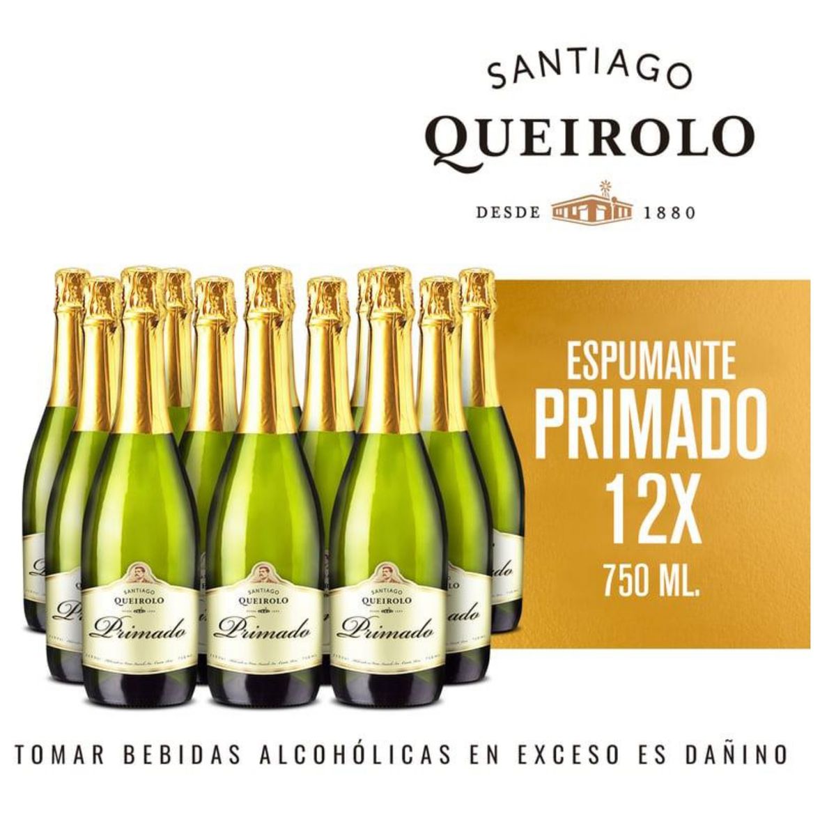 SANTIAGO - Espumante Primado Queirolo 750ML - 12 UND