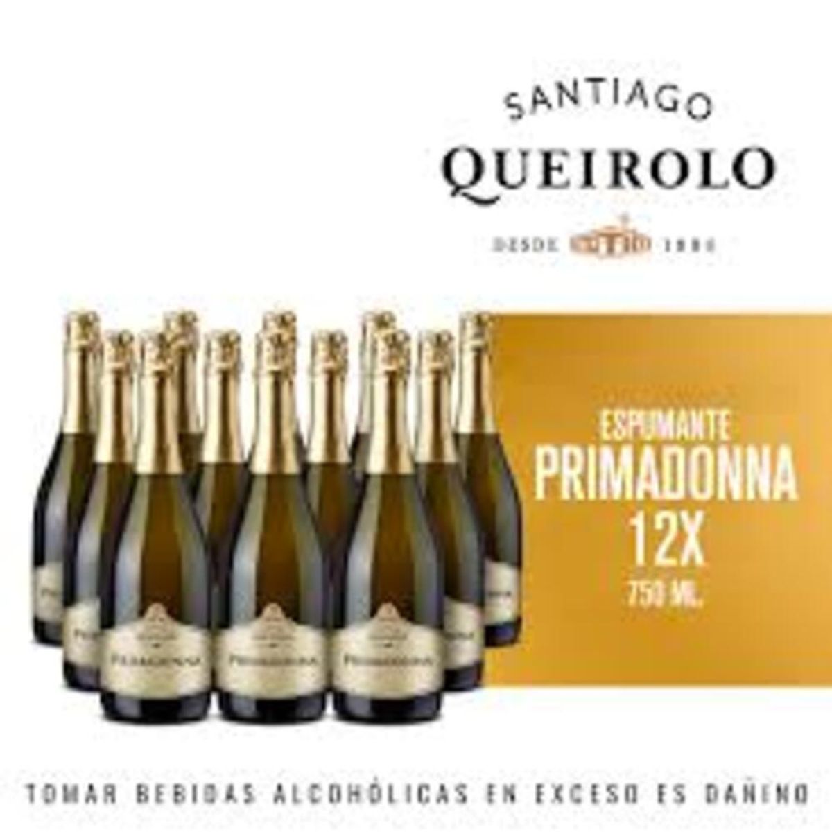 SANTIAGO - Espumante Primadonna Queirolo 750ML - 12 UND