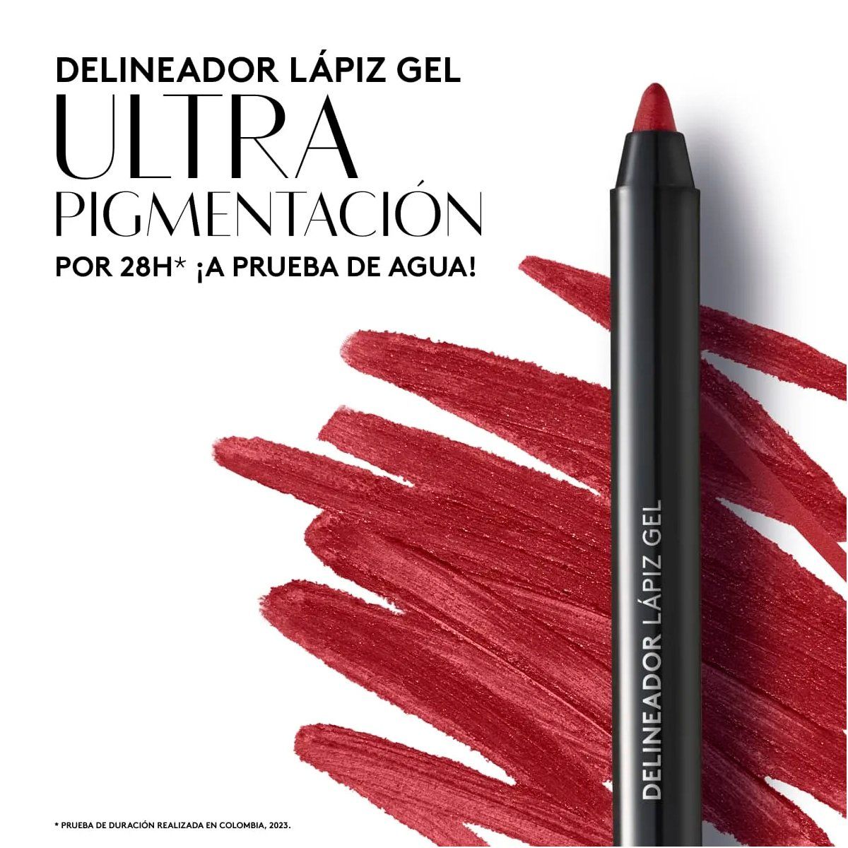ESIKA - Delineador Lápiz Gel para Ojos Rojo Imparable