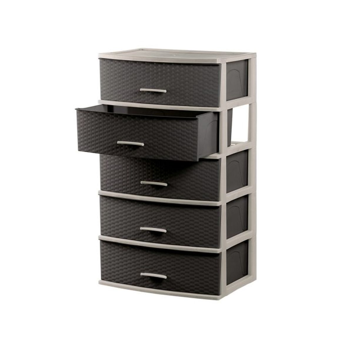 POLINPLAST - Cómoda Happy Mimbre Ratán N° 5 Con Diseño Elegante