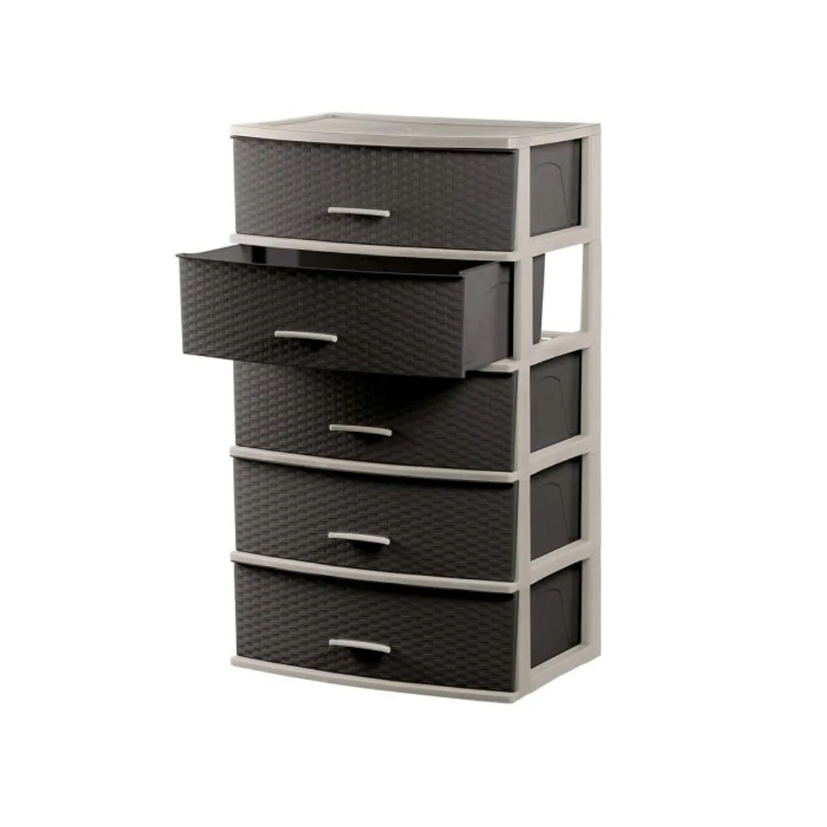 POLINPLAST - Cómoda Happy Mimbre Ratán N° 5 Con Diseño Elegante