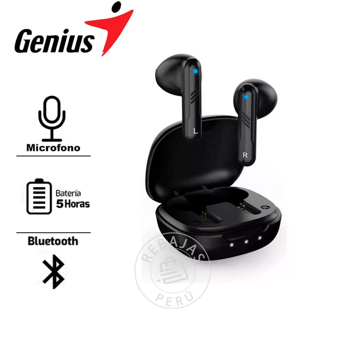 GENIUS GX - Auriculares True Wireless Genius HS-M905BT Bluetooth Negro
