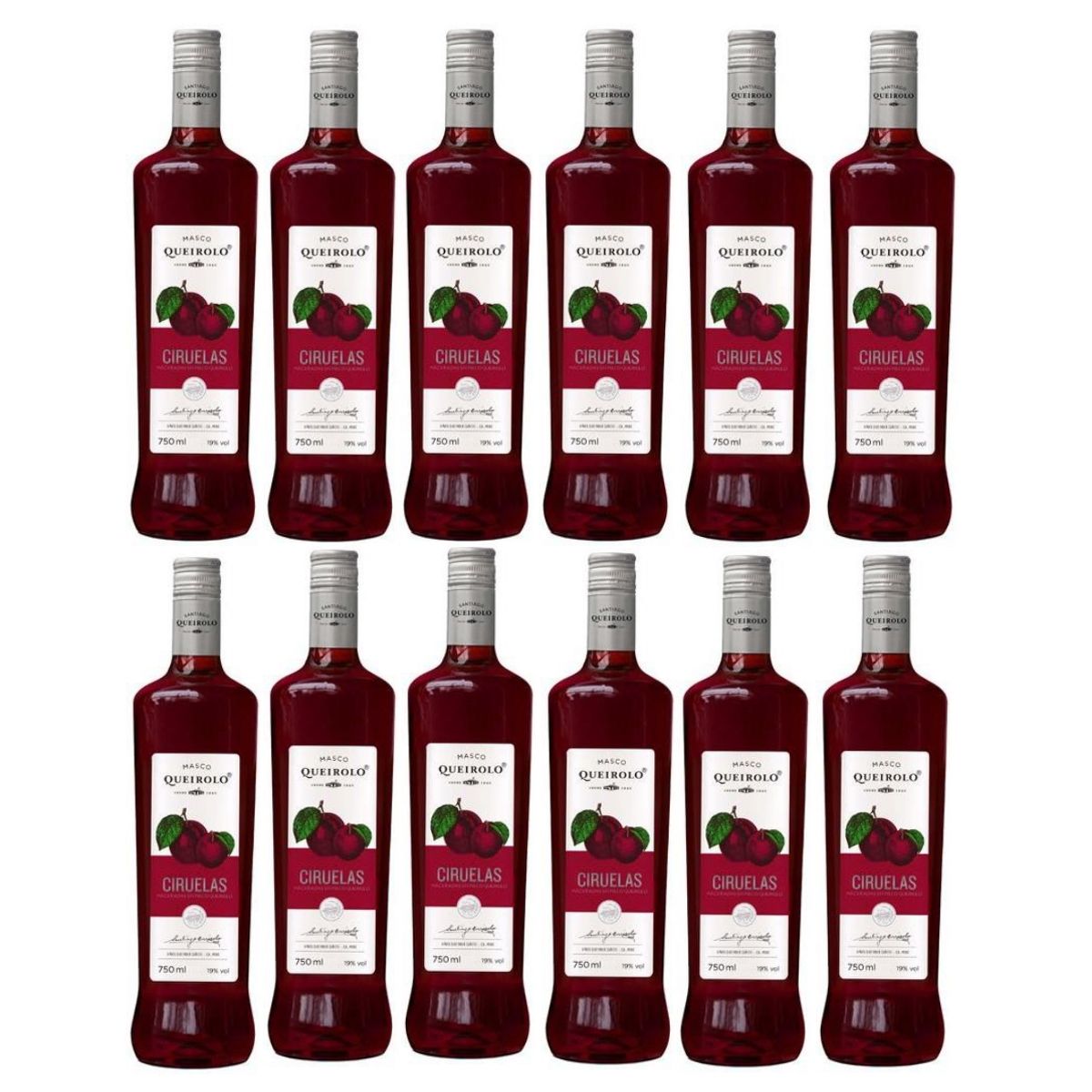 SANTIAGO - Masco De Ciruela Santiago Queirolo 750ml - 12 UND