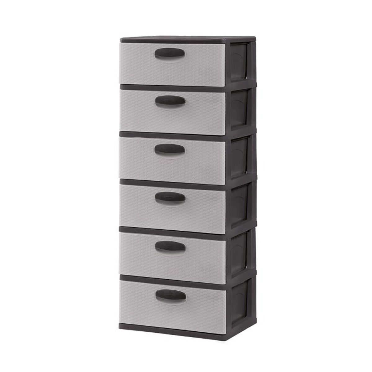 POLINPLAST - Cómoda Megagigante Mimbre Ratán N° 6 con 6 cajones