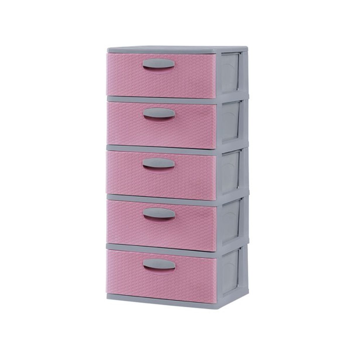 POLINPLAST - Cómoda Megagigante Mimbre Ratán N° 5 con 5 cajones