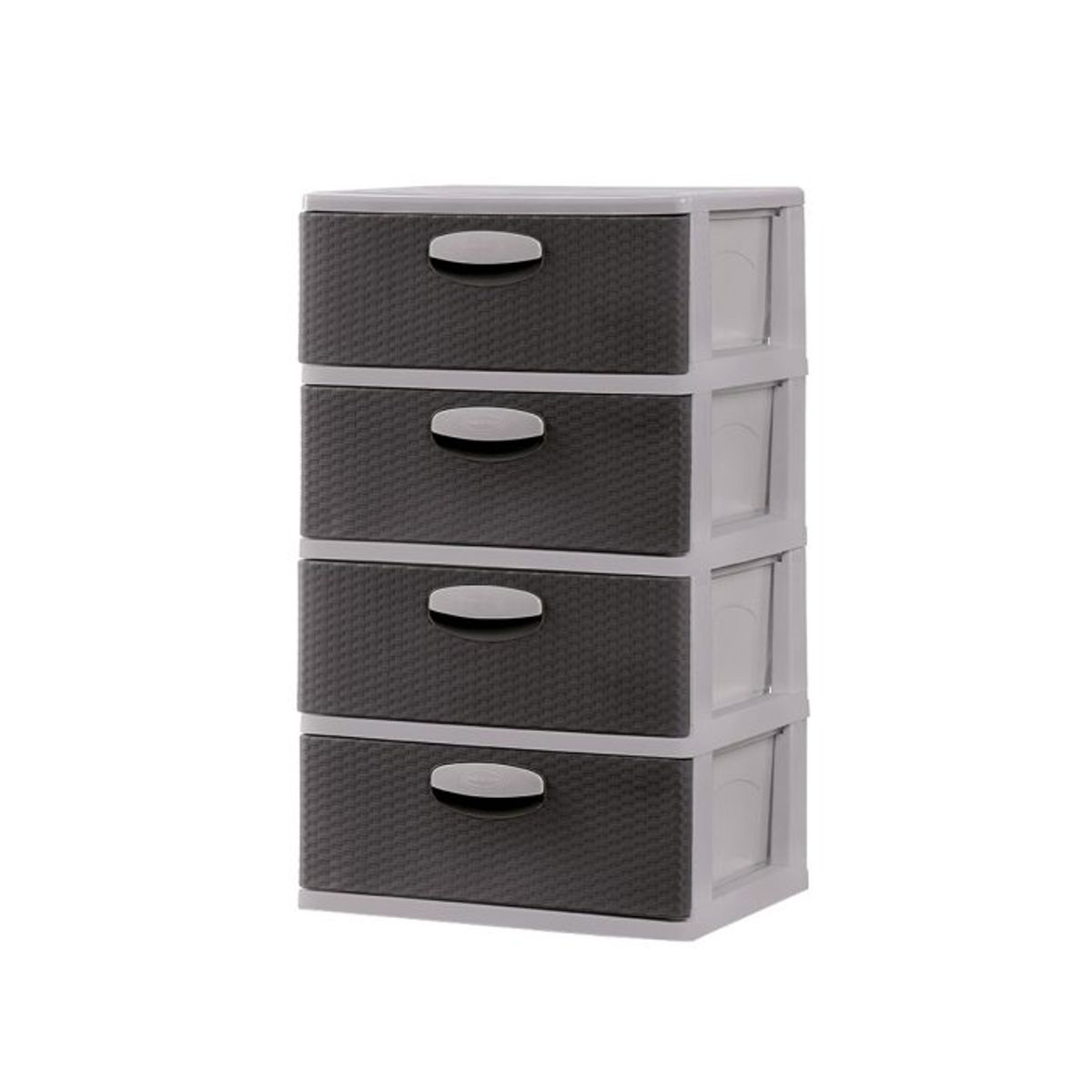 POLINPLAST - Cómoda Megagigante Mimbre Ratán N° 4 con 4 cajones