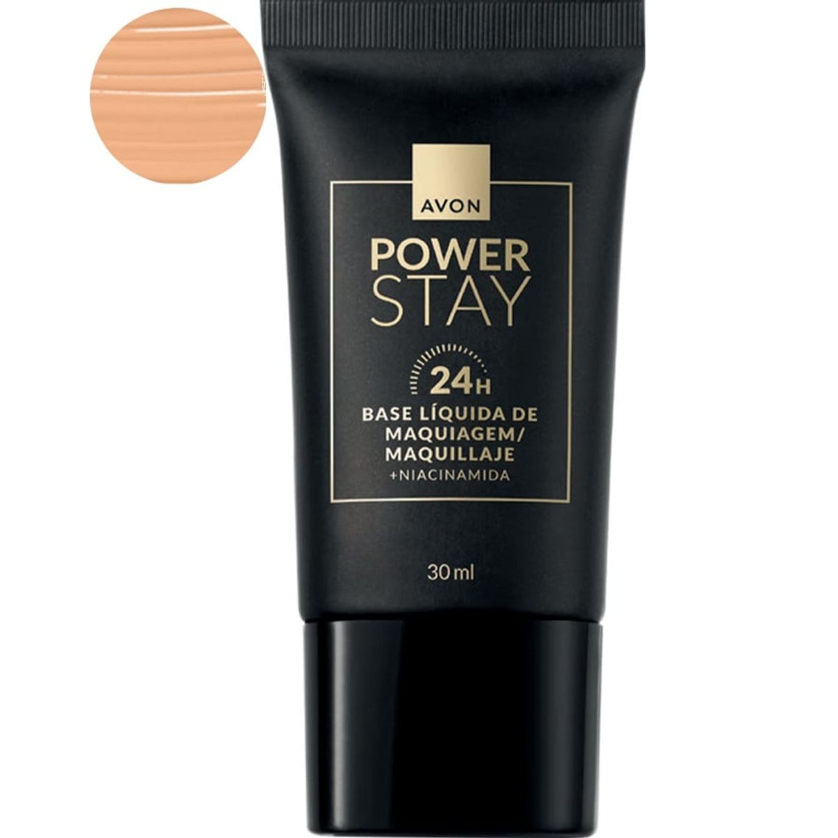 AVON - Base Líquida Avon Power Stay 24h - 140 Q  LIGHT OCHRE