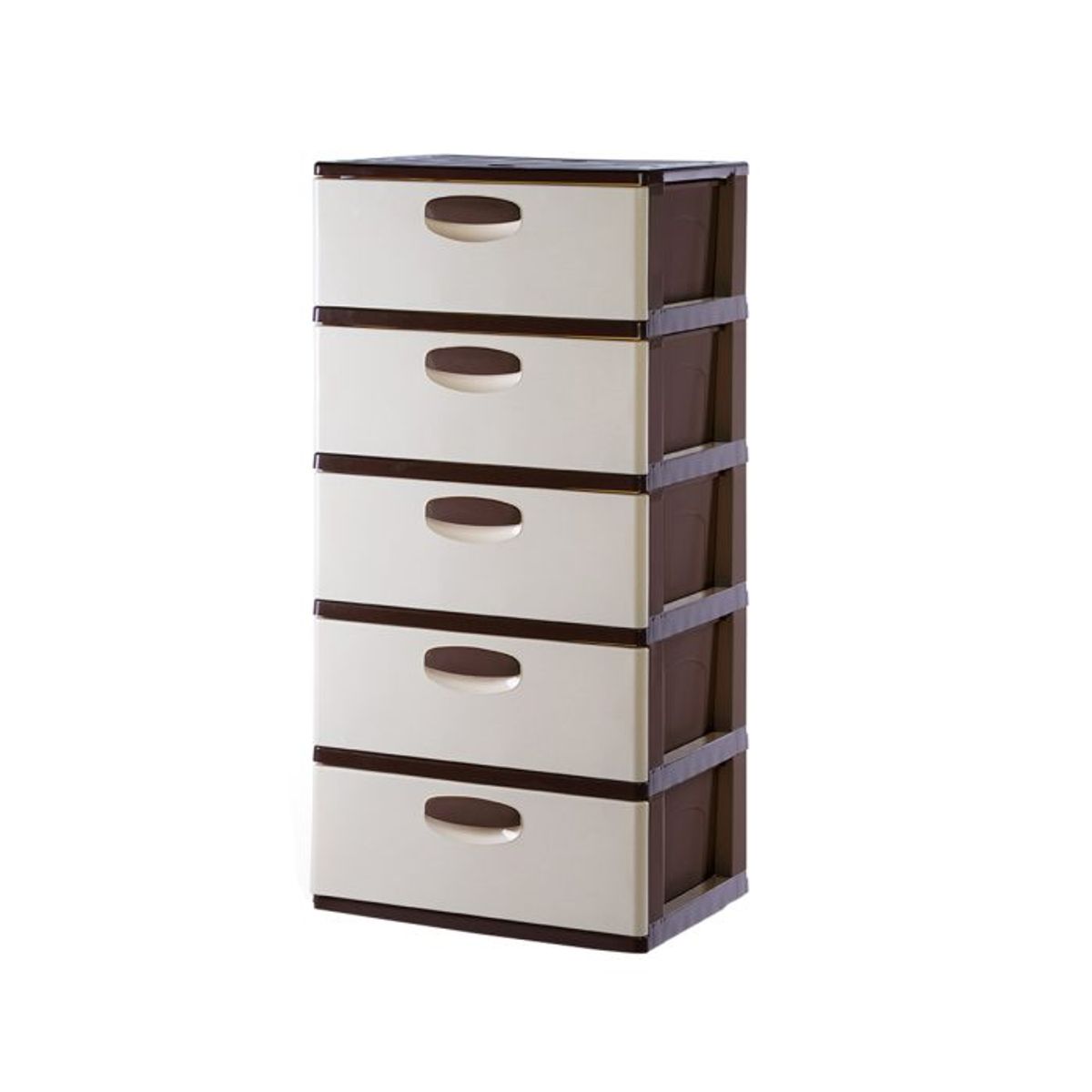 POLINPLAST - Cómoda Megagigante N° 5 con 5 Cajones Amplios y Seguros