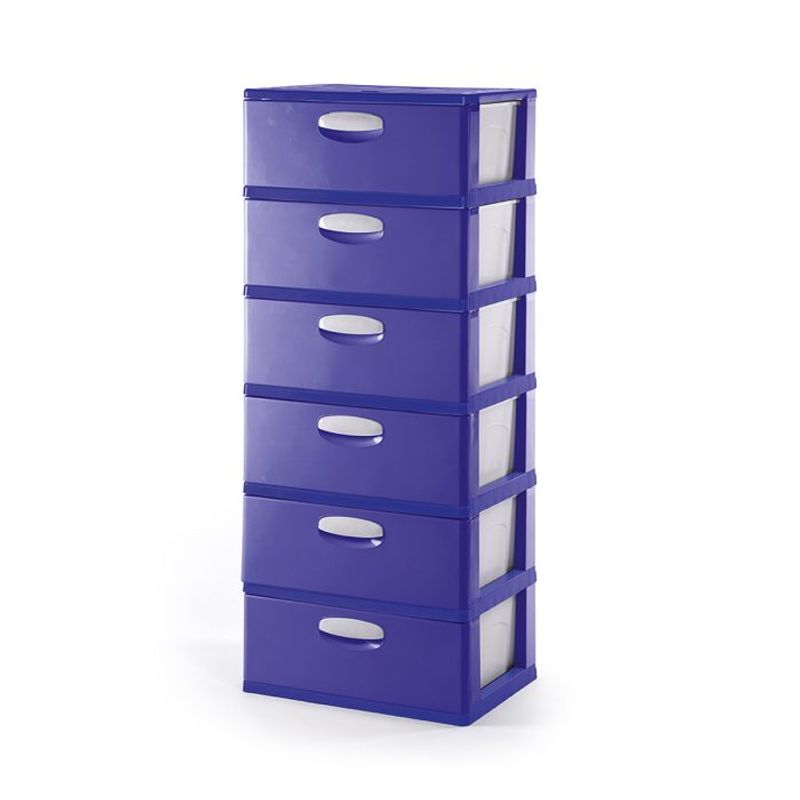 POLINPLAST - Cómoda Megagigante N° 6 con 6 Cajones Amplios y Seguros