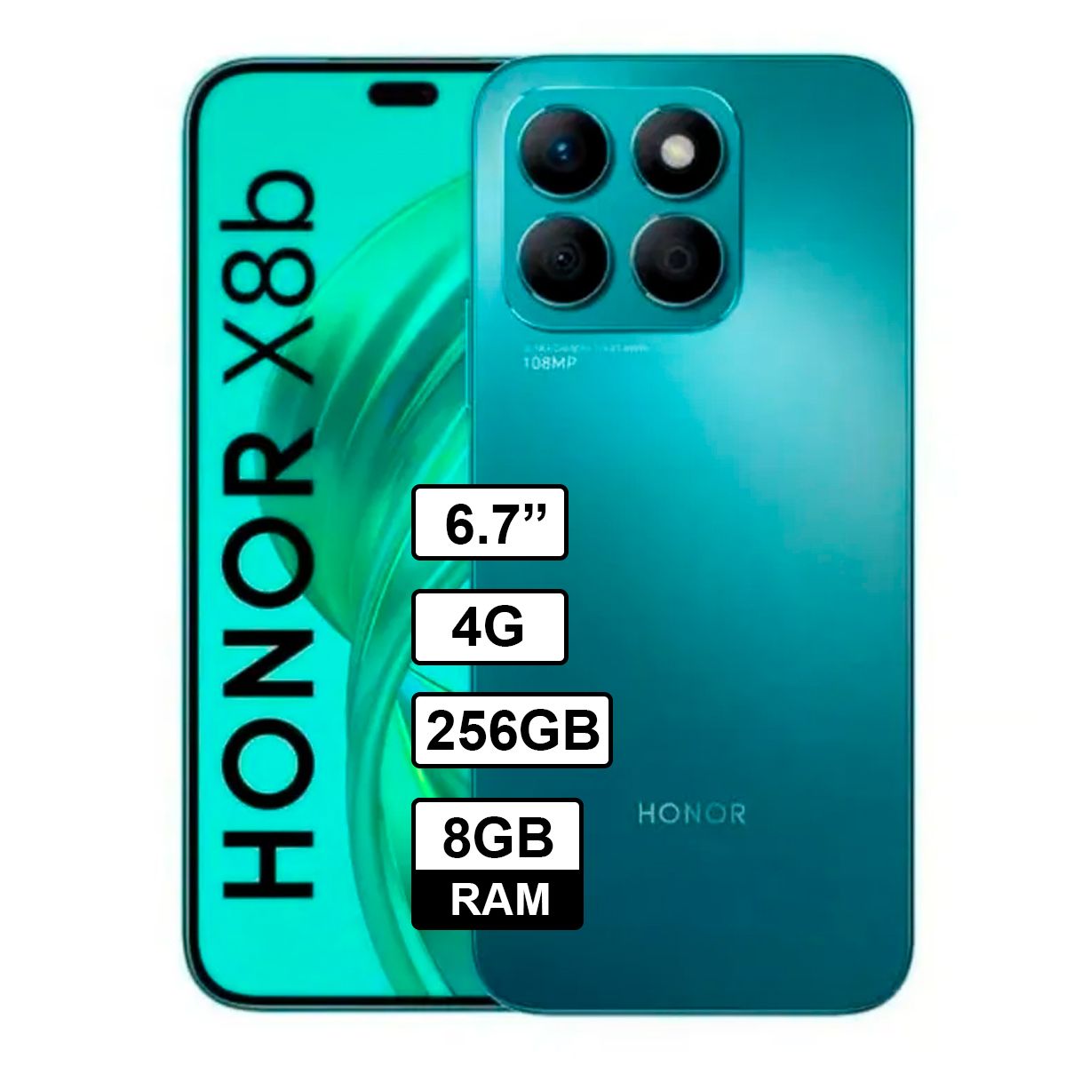 HONOR - Celular Libre Honor X8B 6,7 pulg 256GB 8GB RAM AZUL
