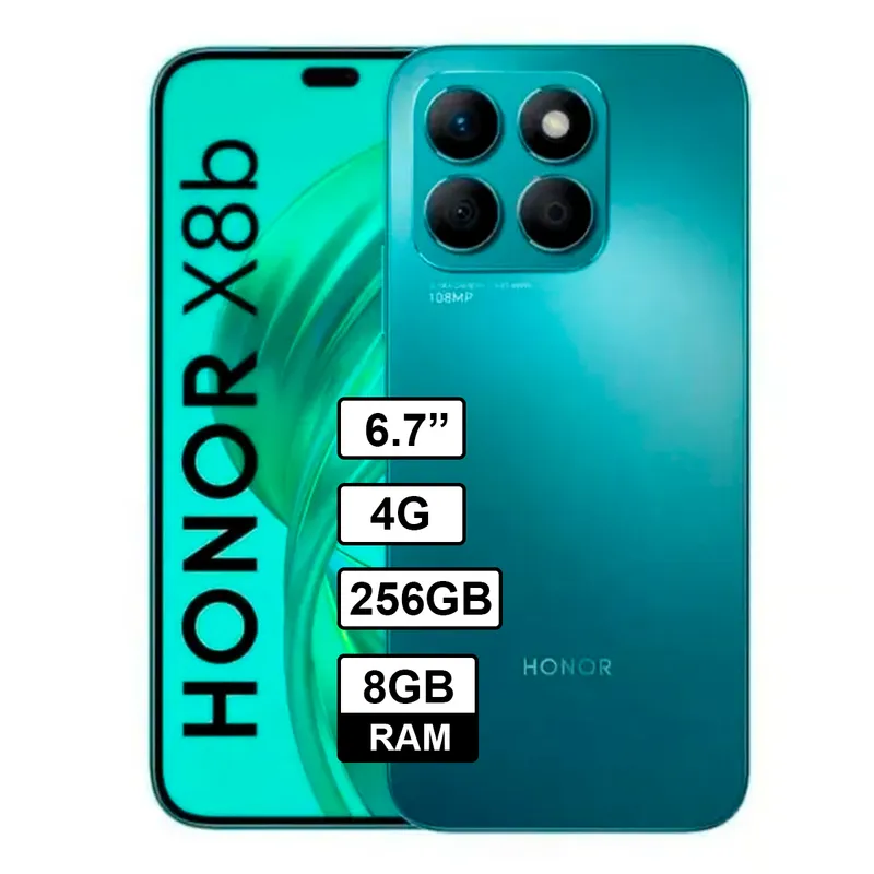 HONOR - Celular Libre Honor X8B 6,7 pulg 256GB 8GB RAM AZUL