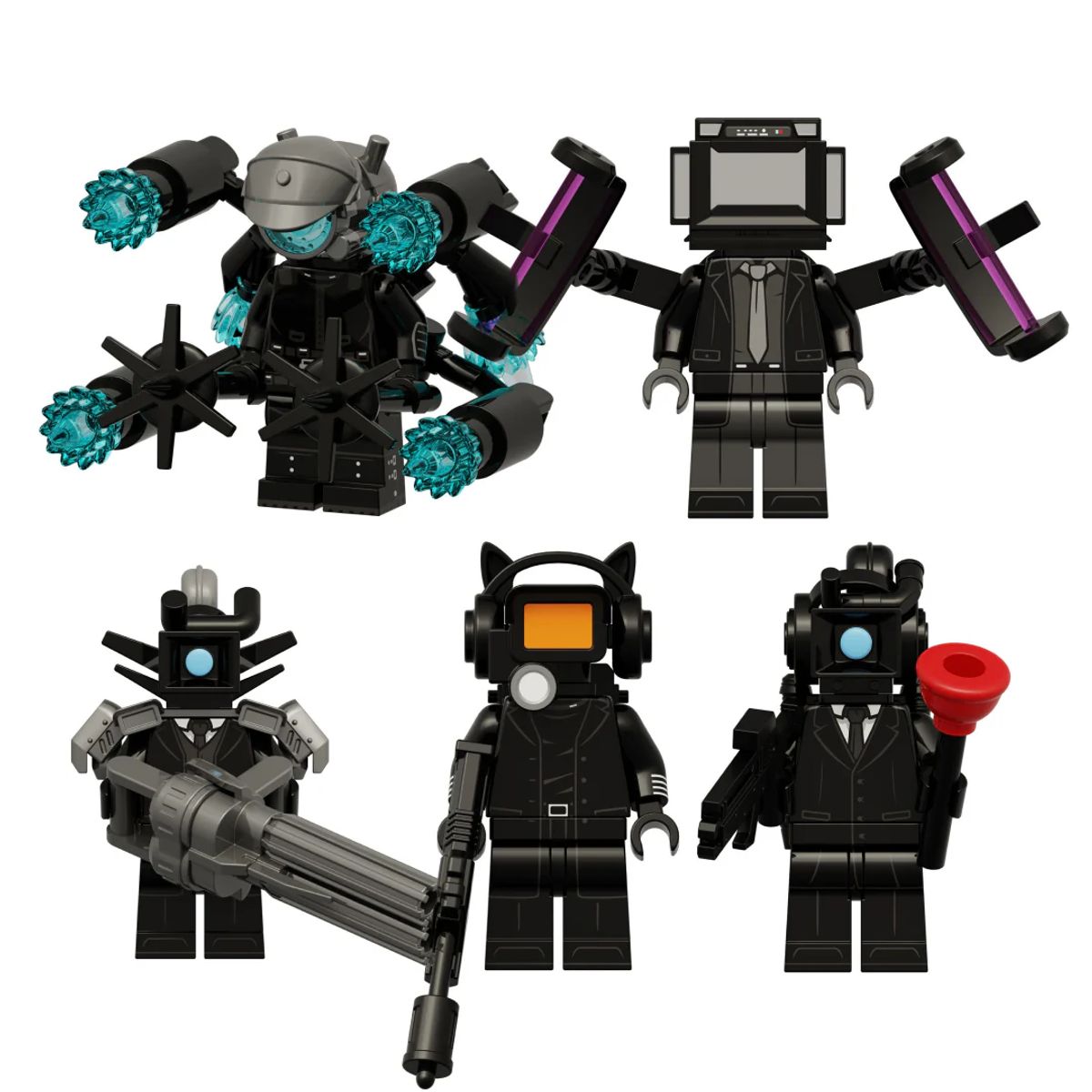 GENERICO - Inodoro Skibidi - KDL834 Minifiguras temporada 11