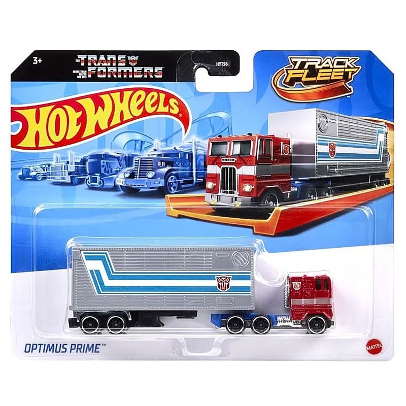 HOT WHEELS - Vehículo Optimus Prime Transformers Hot Wheels