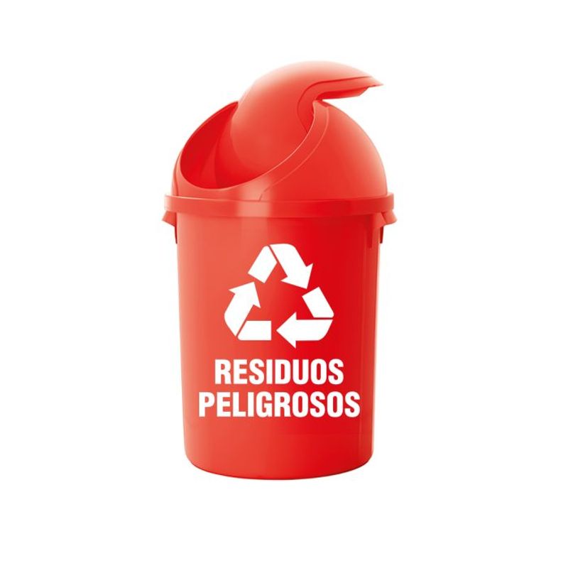 POLINPLAST - Papelero Artur N° 80 Ecológico para Residuos Peligrosos