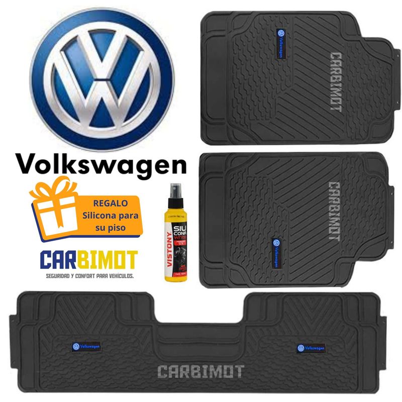 GENERICO - PISO PROTECTOR ALFOMBRA TAPIZ VOLKSWAGEN
