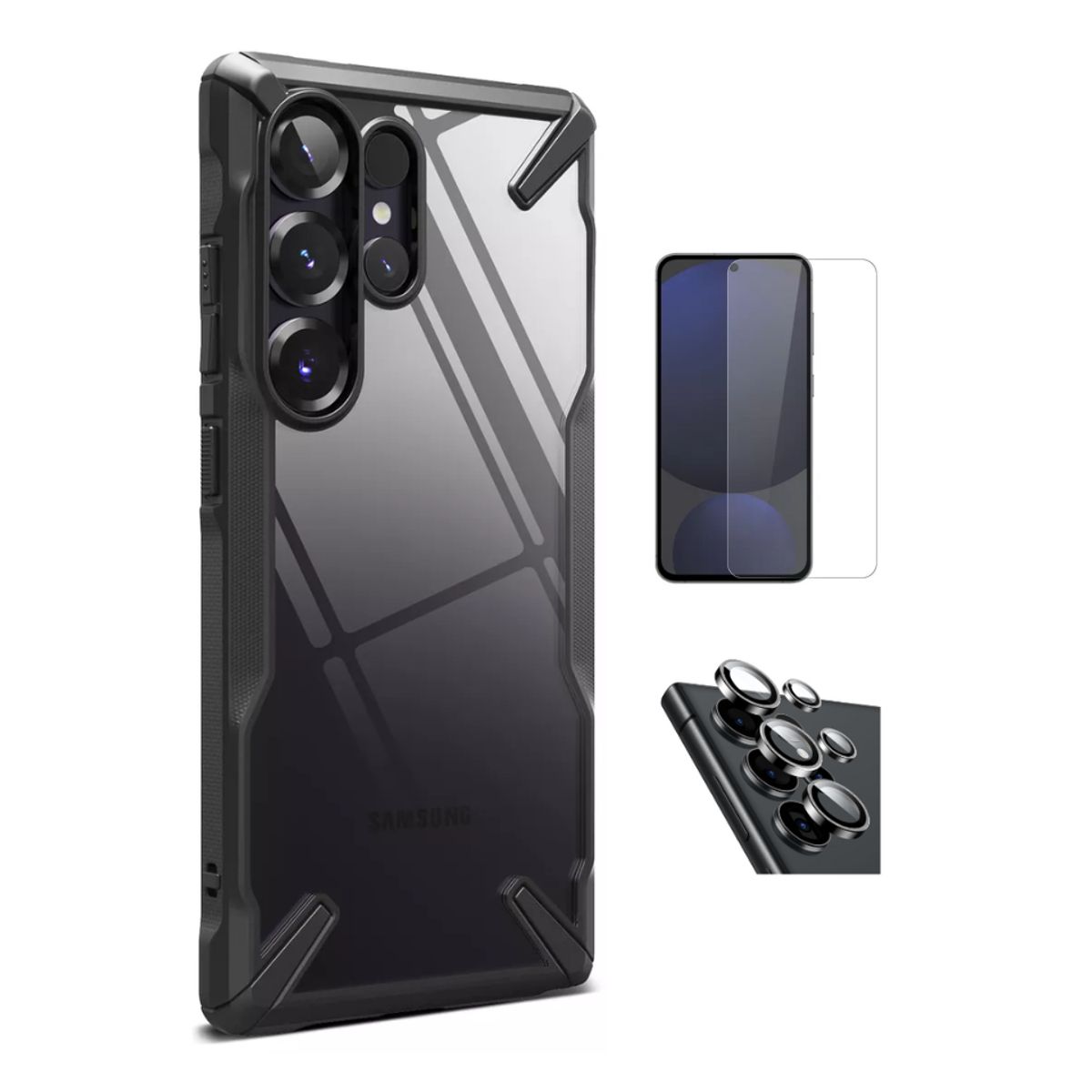 RINGKE - CASE RINGKE FUSION X SAMSUNG GALAXY S25 ULTRA Y VIDRIOS