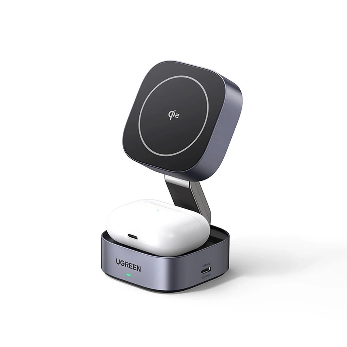 UGREEN - Cargador inalámbrico UGREEN Magnetico Para iphone 2 en 1 W702