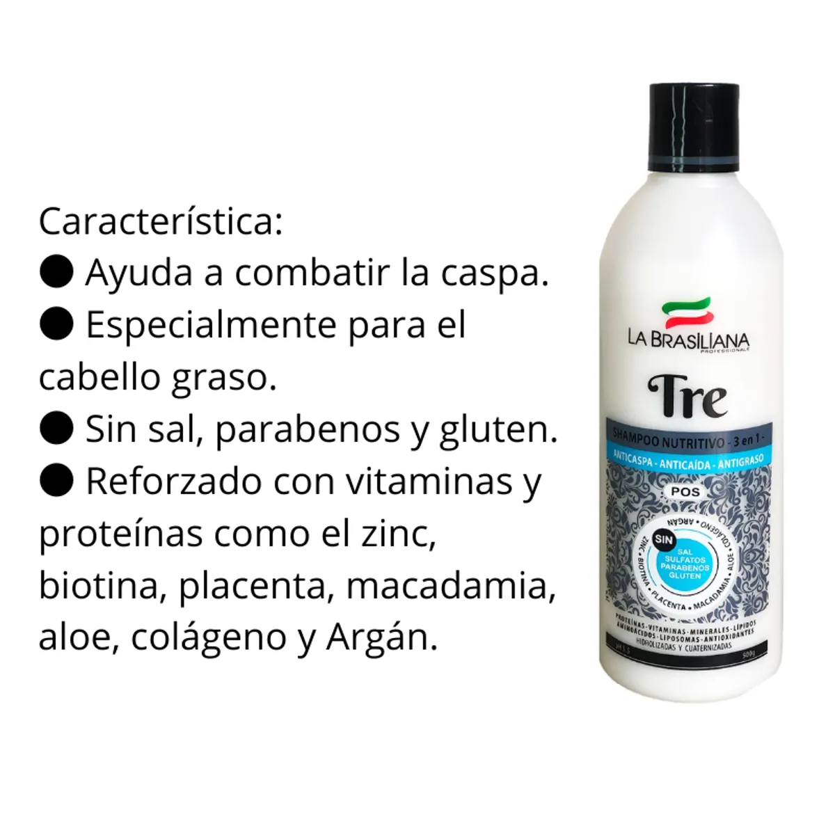 LA BRASILIANA - Kit La Brasiliana Shampoo TRE + Reacondicionador + Mascara Magic 250g