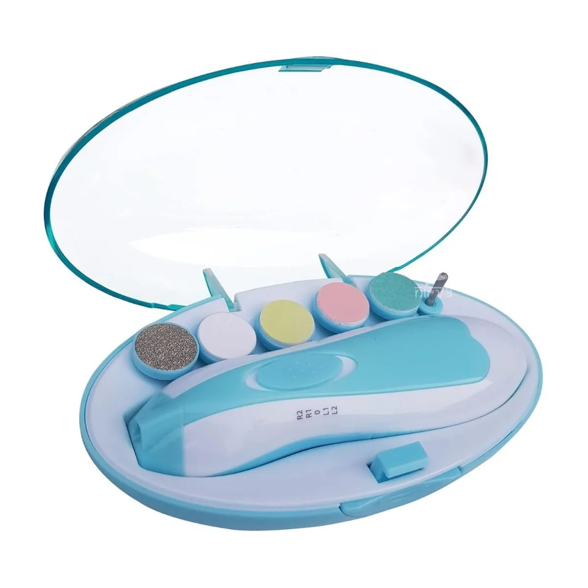 GENERICO - Lima de Uñas Eléctrica Silenciosa para Bebé - Celeste