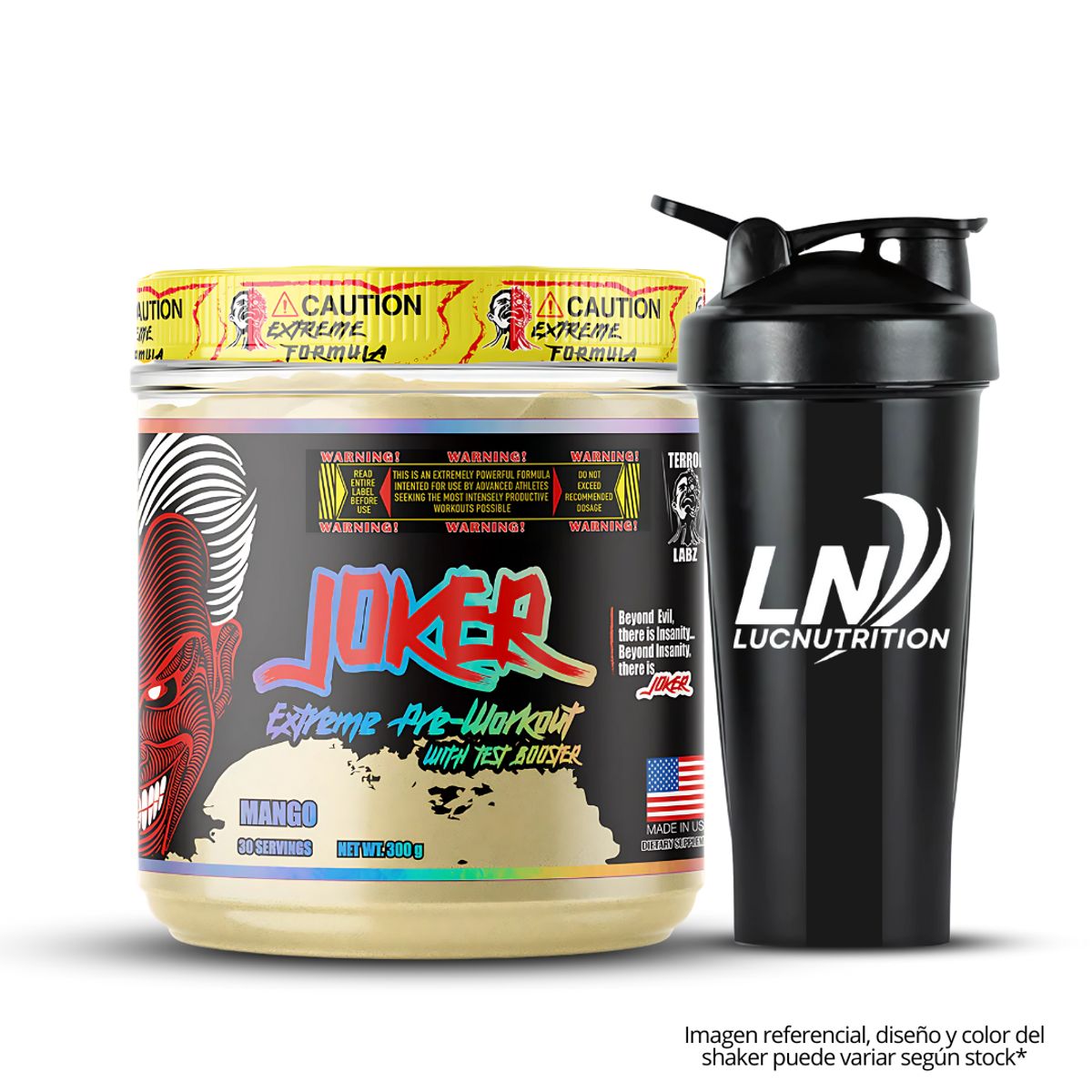 GENERICO - Joker Extreme Pre-Workout Terror Labz - Mango + shaker
