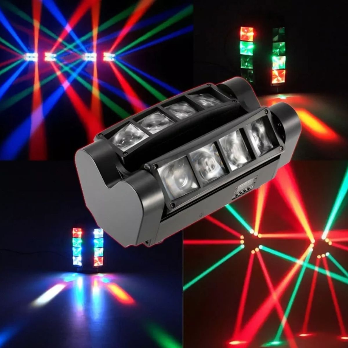 U BUY - Cabeza Movil Led Spider Beam Rgbw Dmx 8x3w Luz Disco
