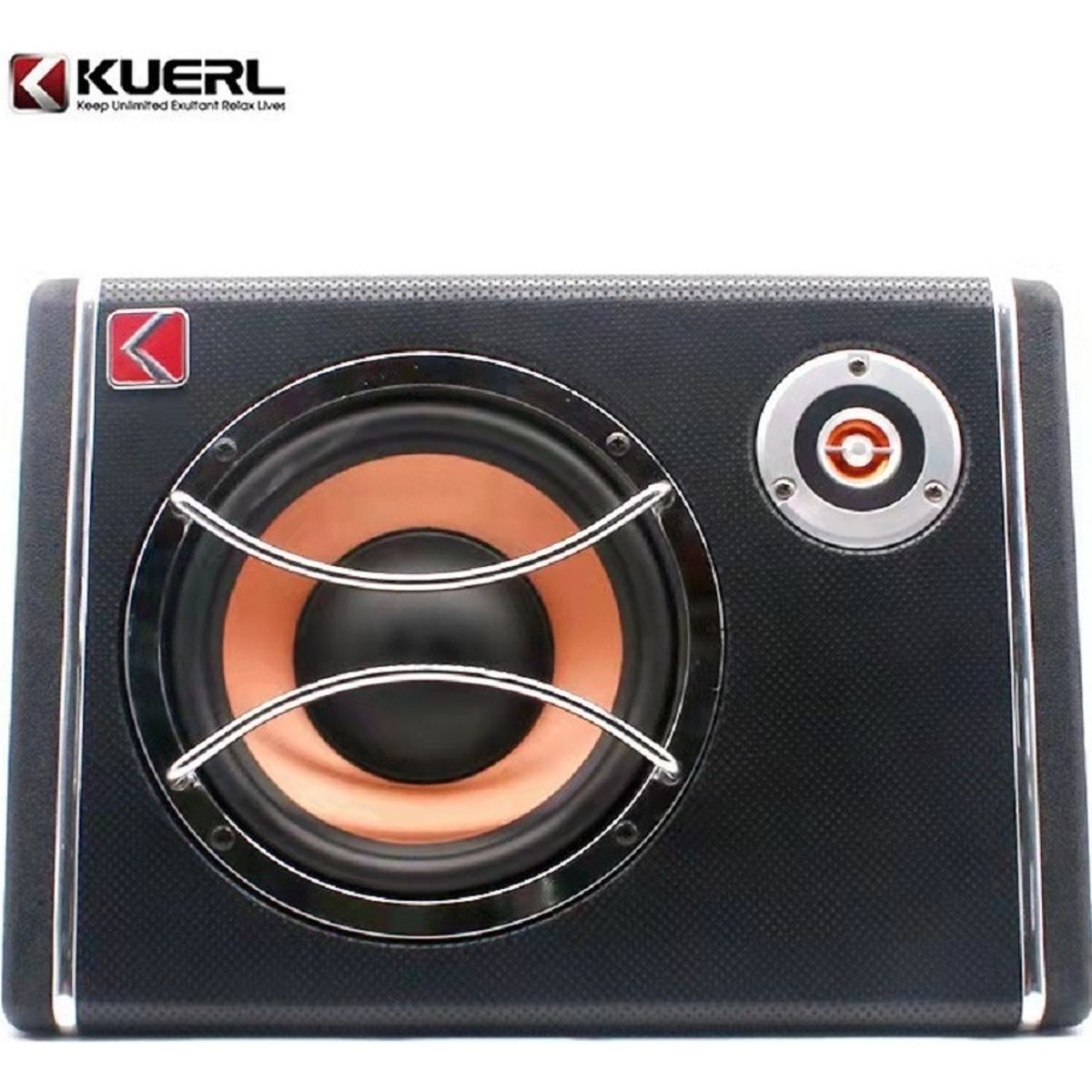 QUICK - Subwoofer Plano Amplificado Parlante+ Kit Instalación