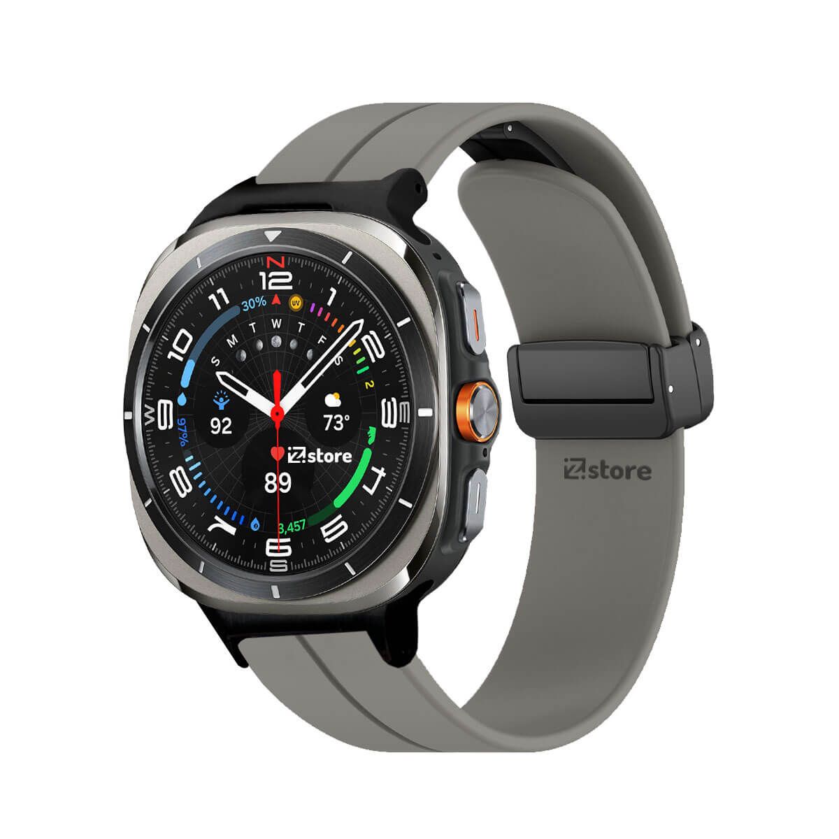 GENERICO - Correa Para Samsung Galaxy Watch Ultra Broche Magnetico Gris Oscuro