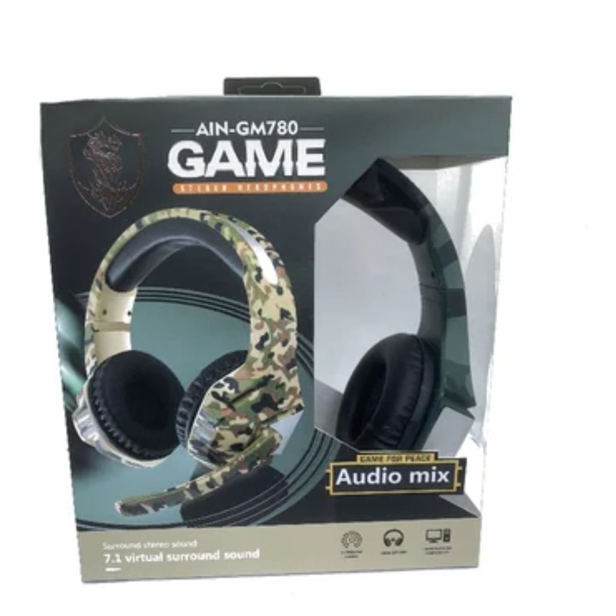 GENERICO - Audifonos Gamer Ain-gm780 Para Ps4 Xbox One Pc Microfono - Beige