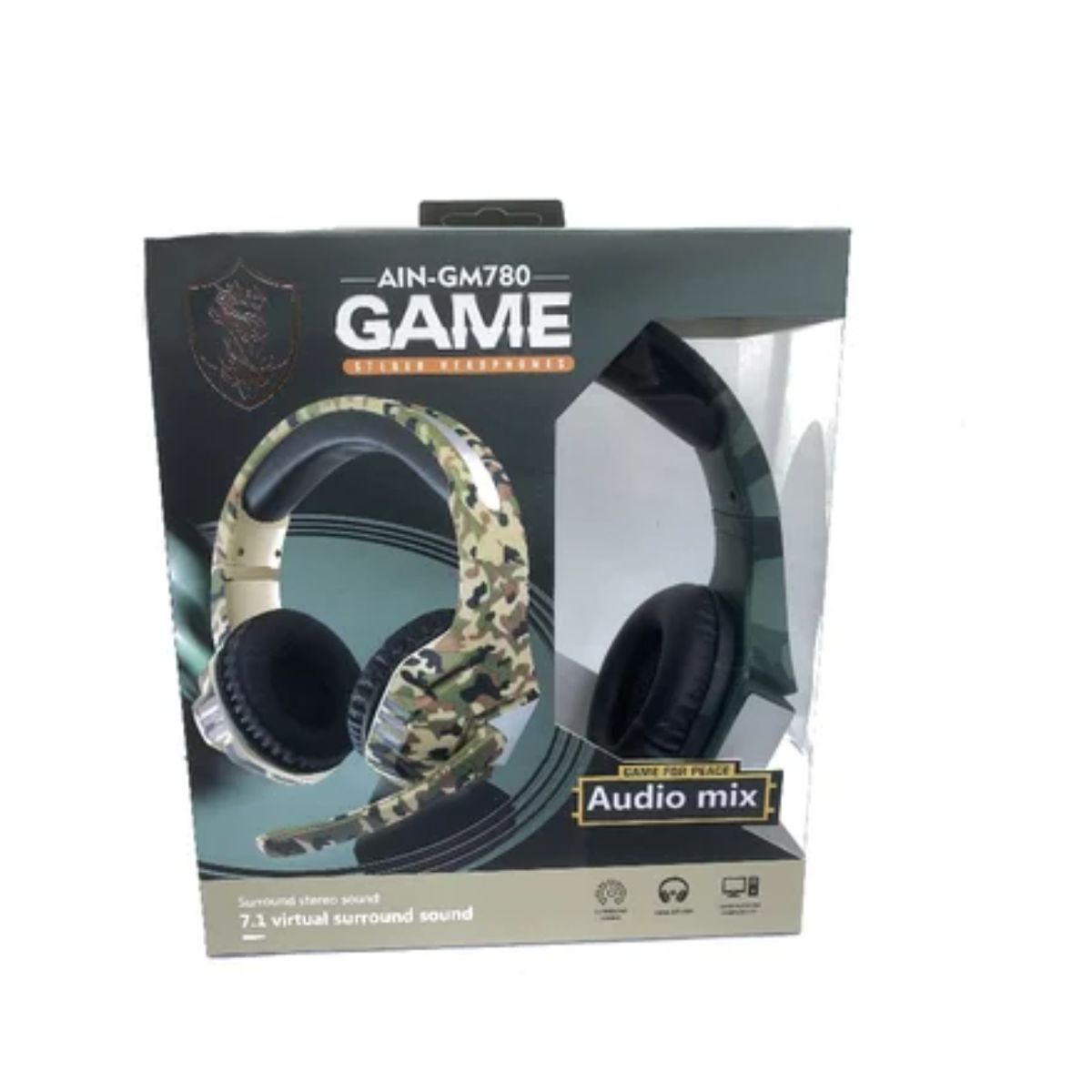 GENERICO - Audifonos Gamer Ain-gm780 Para Ps4 Xbox One Pc Microfono - Beige