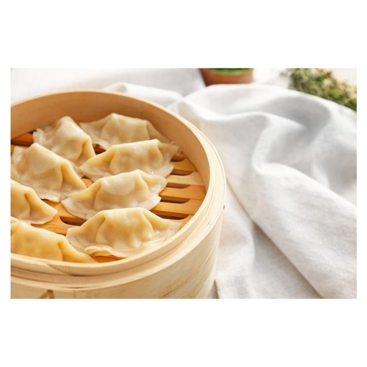 GENERICO - Vaporera De Bambu de 1 Piso Con Tapa 26cm diam 2pza