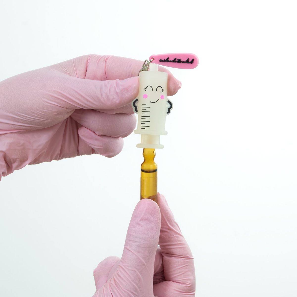 GENERICO - Llavero Rompe Ampolla Kamed Diseño Jeringa Chic