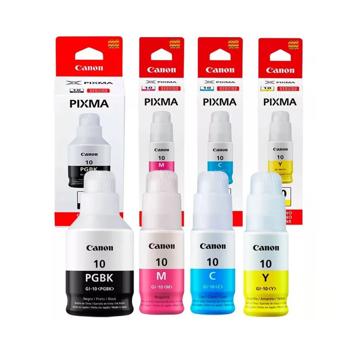 CANON - Kit de Tintas Canon GI-10 cmybk g5010 g6010 g7010 GI-10 original