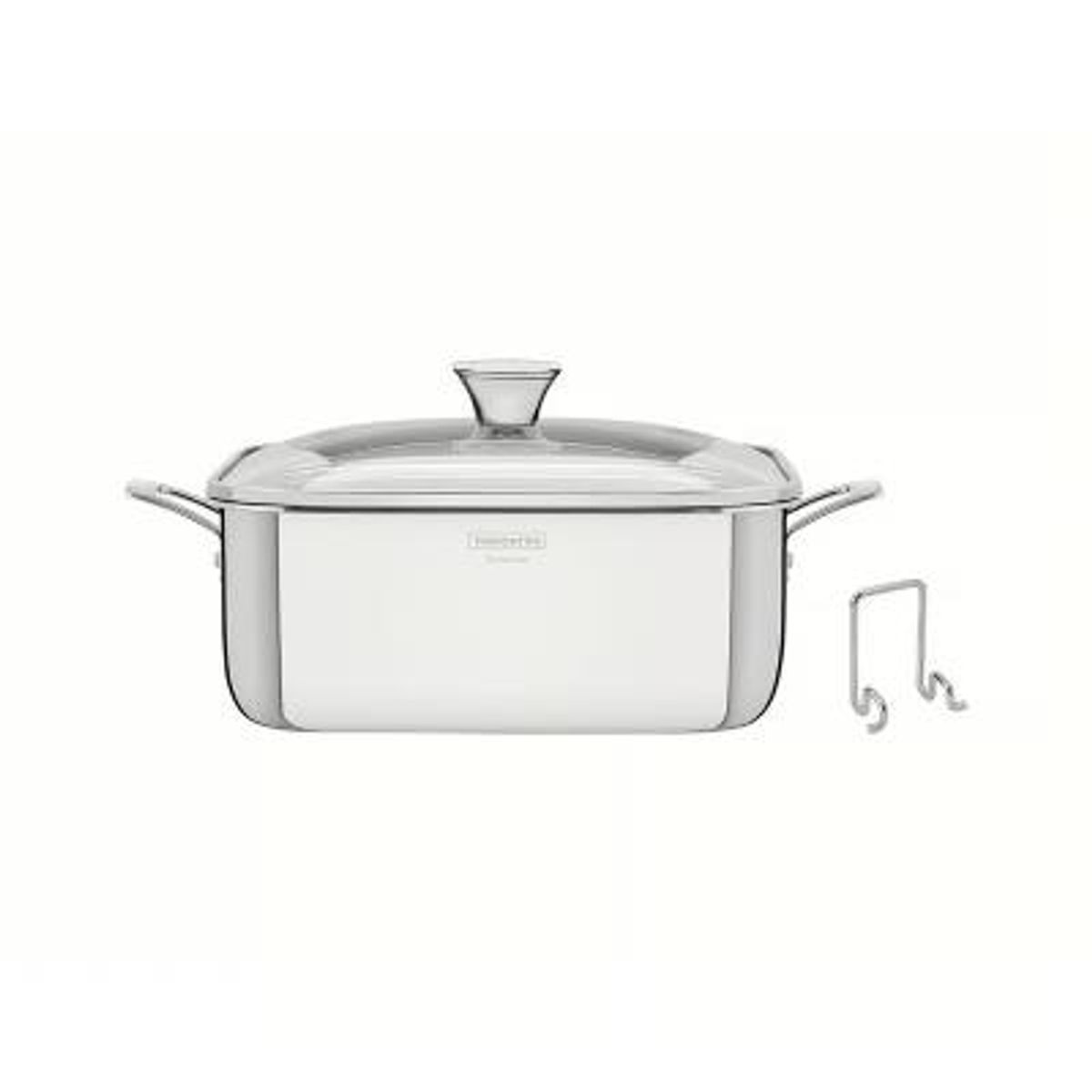 TRAMONTINA - Cacerola Cuadrada Tramontina 4 L Grano - Acero Inoxidable