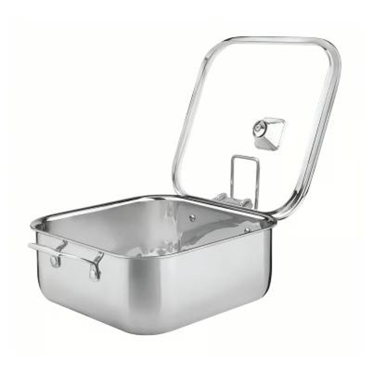 TRAMONTINA - Cacerola Cuadrada Tramontina 4 L Grano - Acero Inoxidable