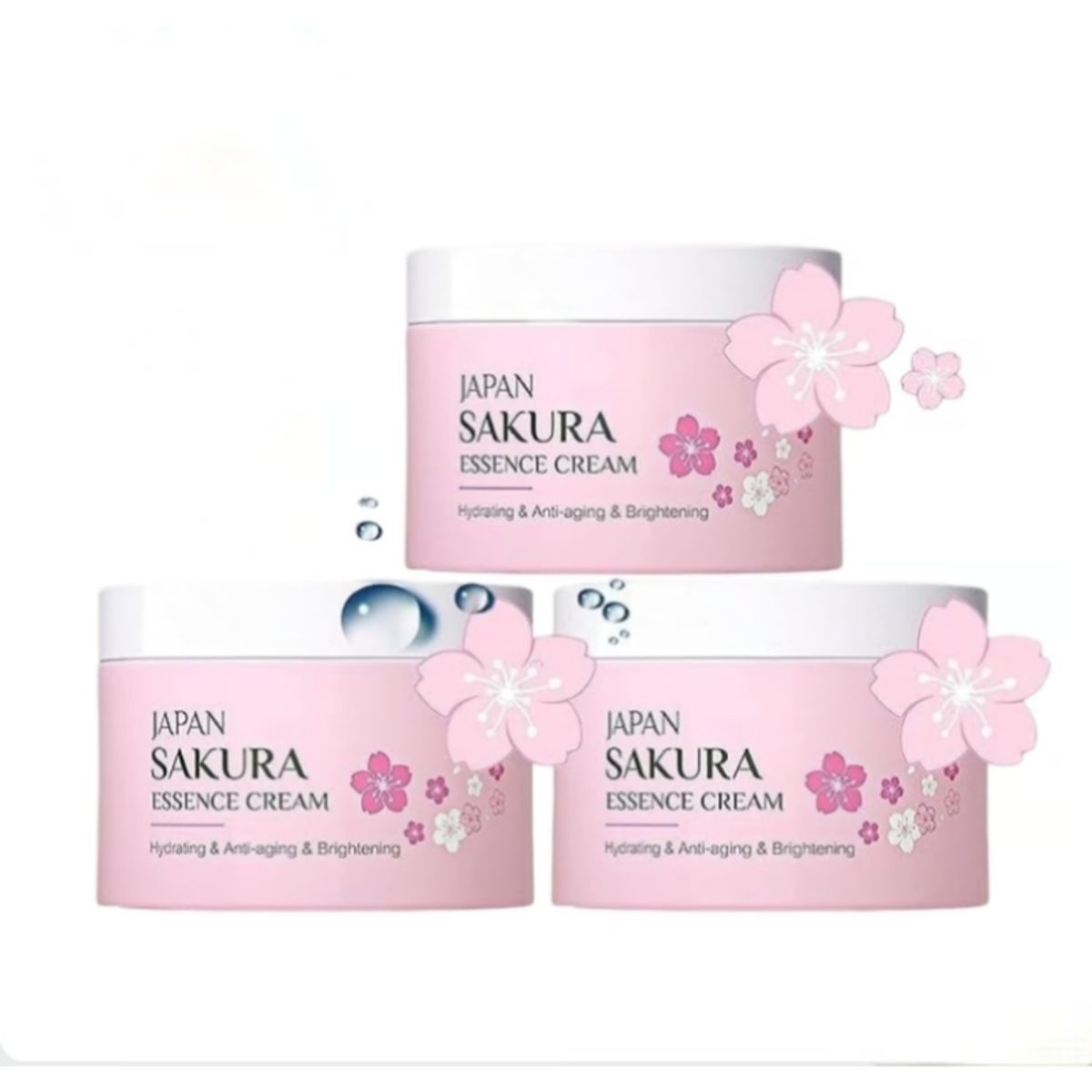 BIOAQUA - PACK 3 CREMA HIDRATANTE SAKURA - LAIKOU