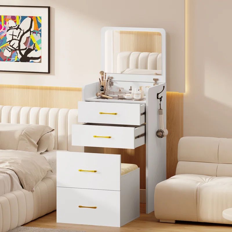 GENERICO - Tocador Multifuncional Brooklyn Blanco Muebles Gaudi