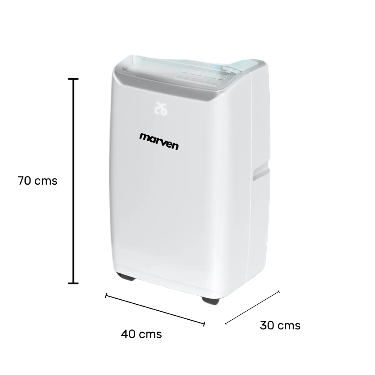 MARVEN - Aire Acondicionado Portátil Marven 4 en 1 (12000 BTU WiFi)