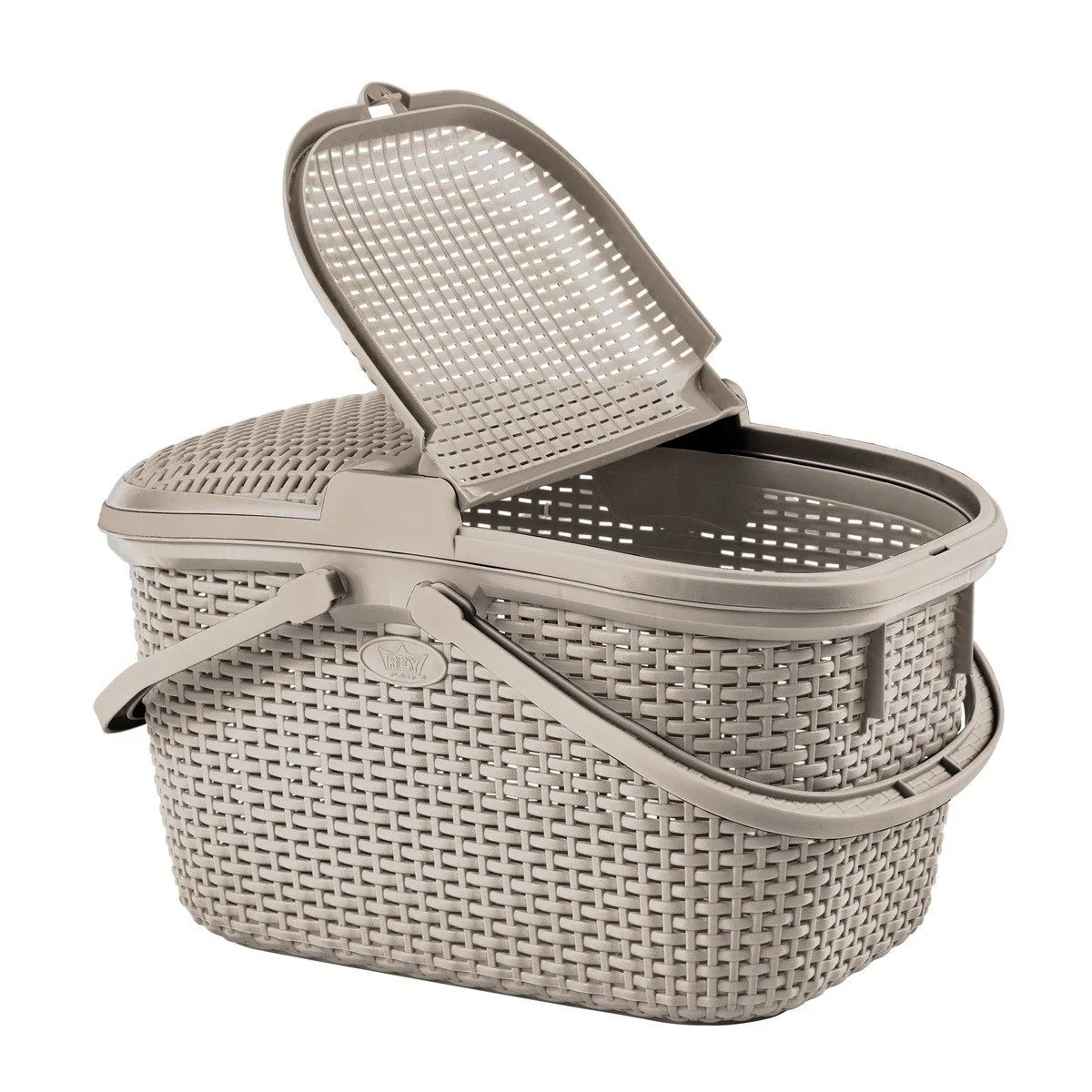 REYPLAST - Canasta Tavarua Modelo Ratán Taupe