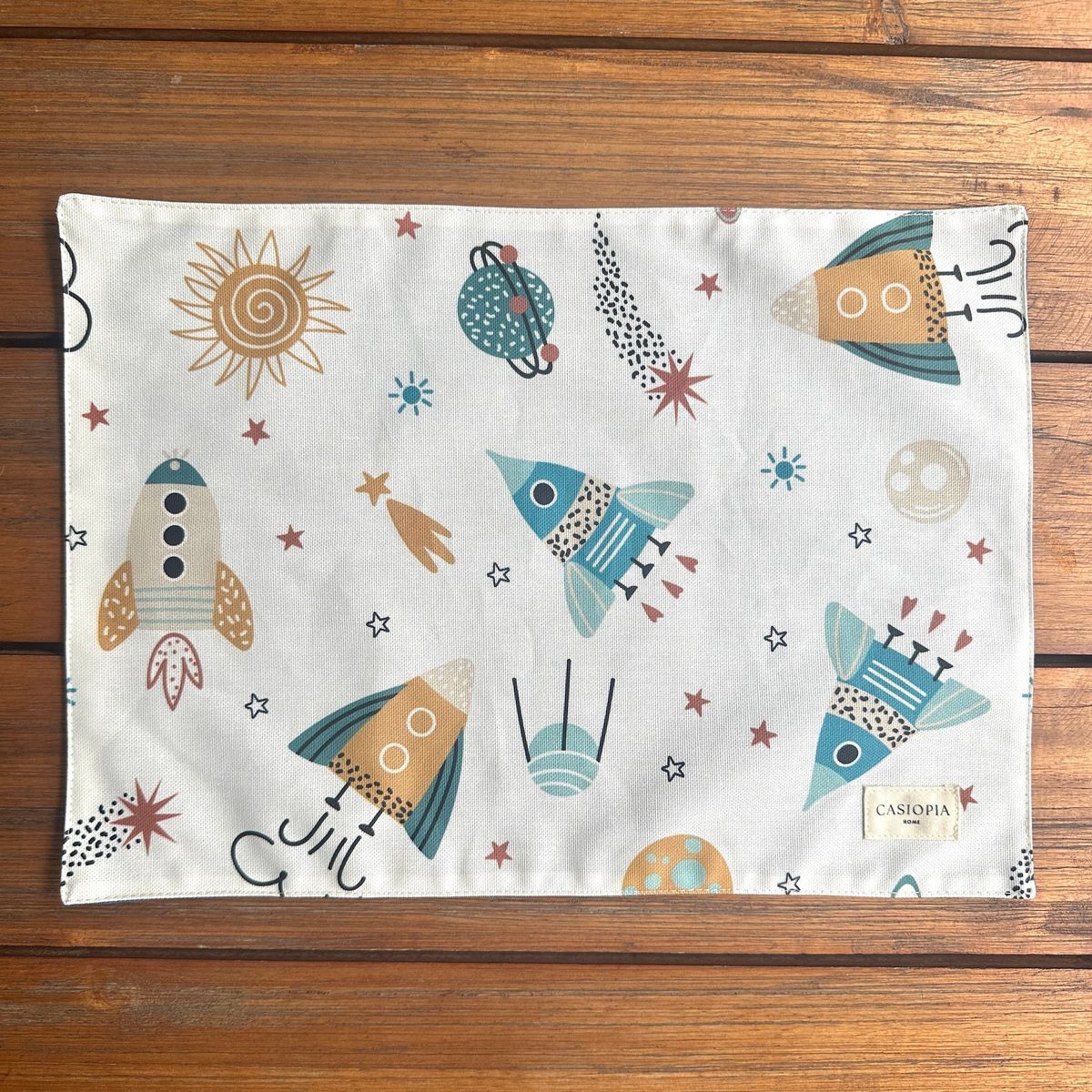 CASIOPIA - Mantel Individual para lonchera antimanchas Cohetes