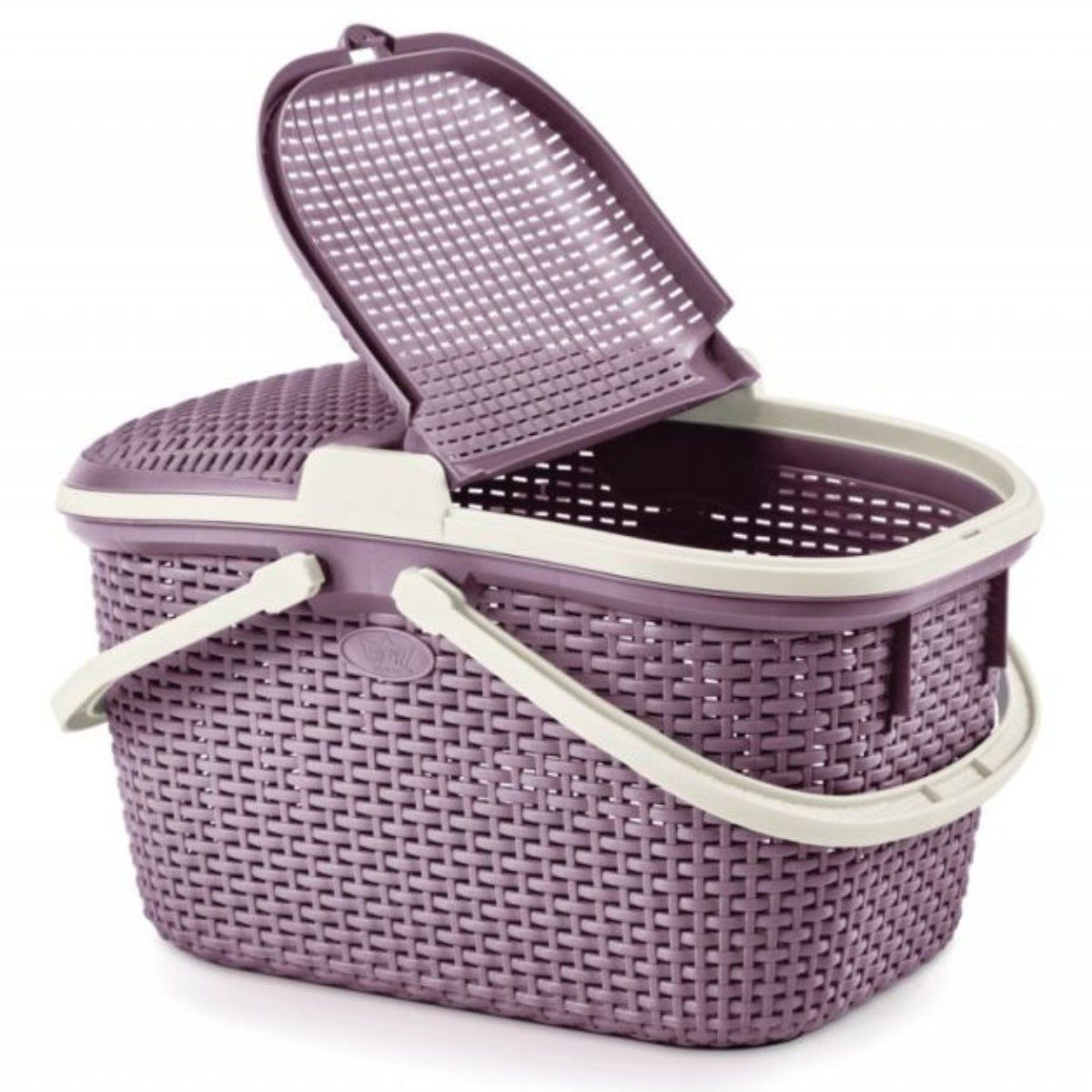 REYPLAST - Canasta Tavarua Modelo Ratán Violeta