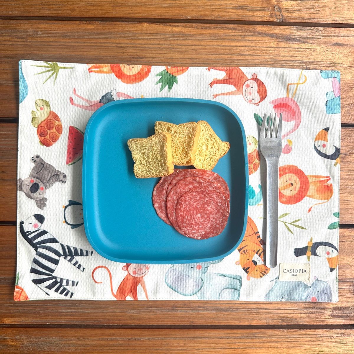 CASIOPIA - Mantel Individual para lonchera antimanchas Safari