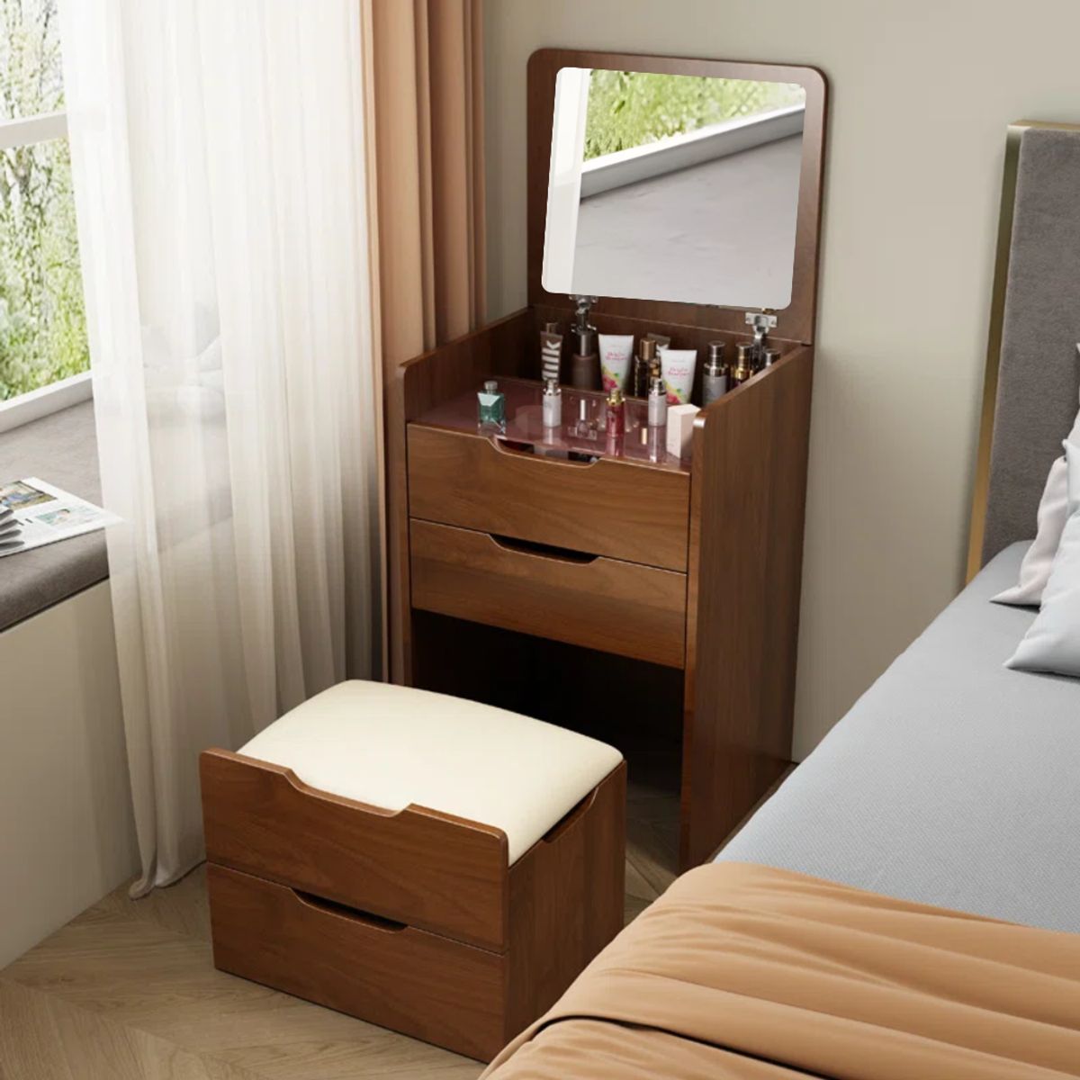 GENERICO - Tocador Multifuncional Alexius Caramelo Muebles Gaudi