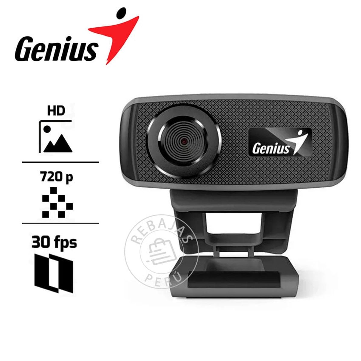 GENIUS GX - Cámara Web Genius FaceCam 1000X HD 720p USB con Micrófono Incorporado