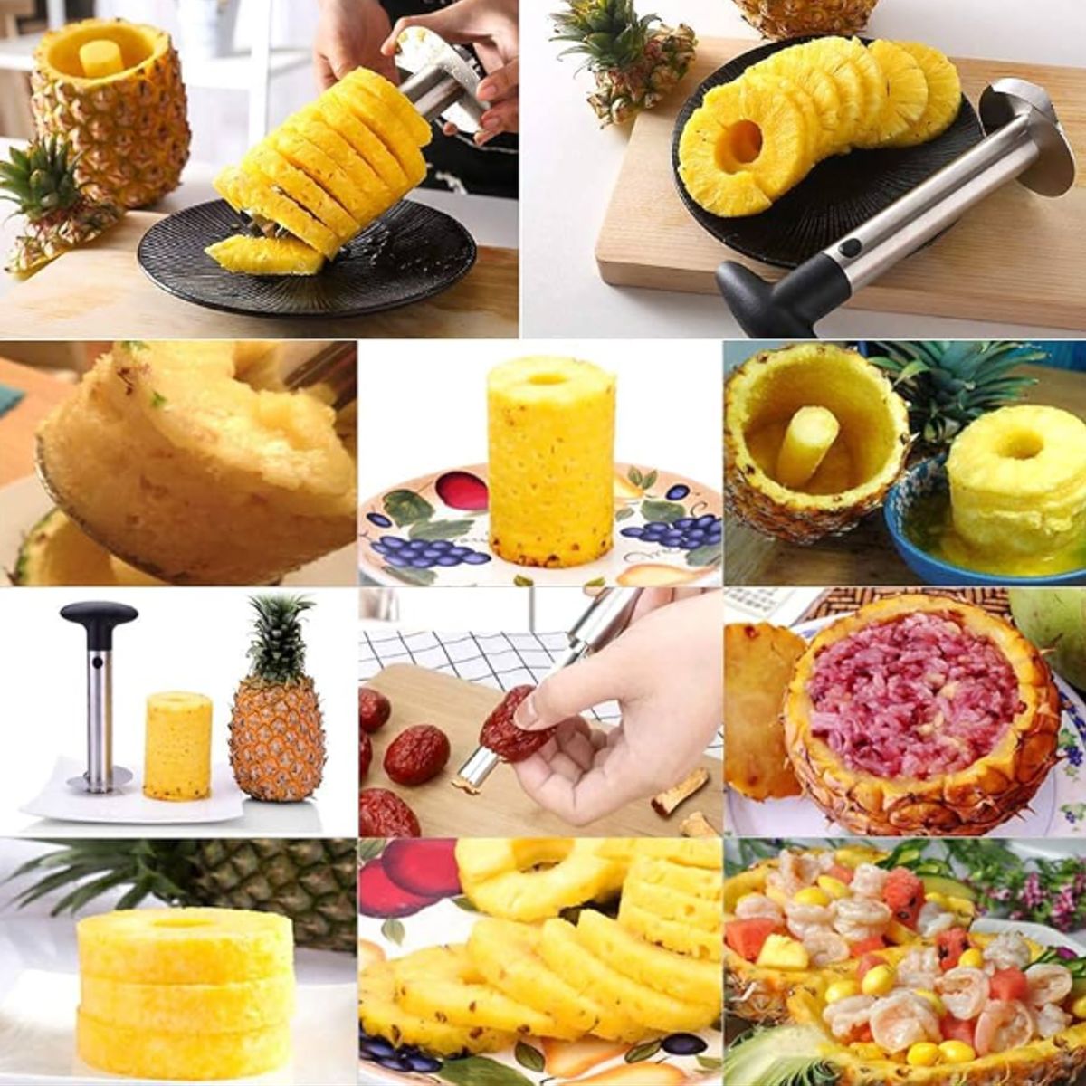 GENERICO - Pelador de Piña Acero Inoxidable Cocina Cortador