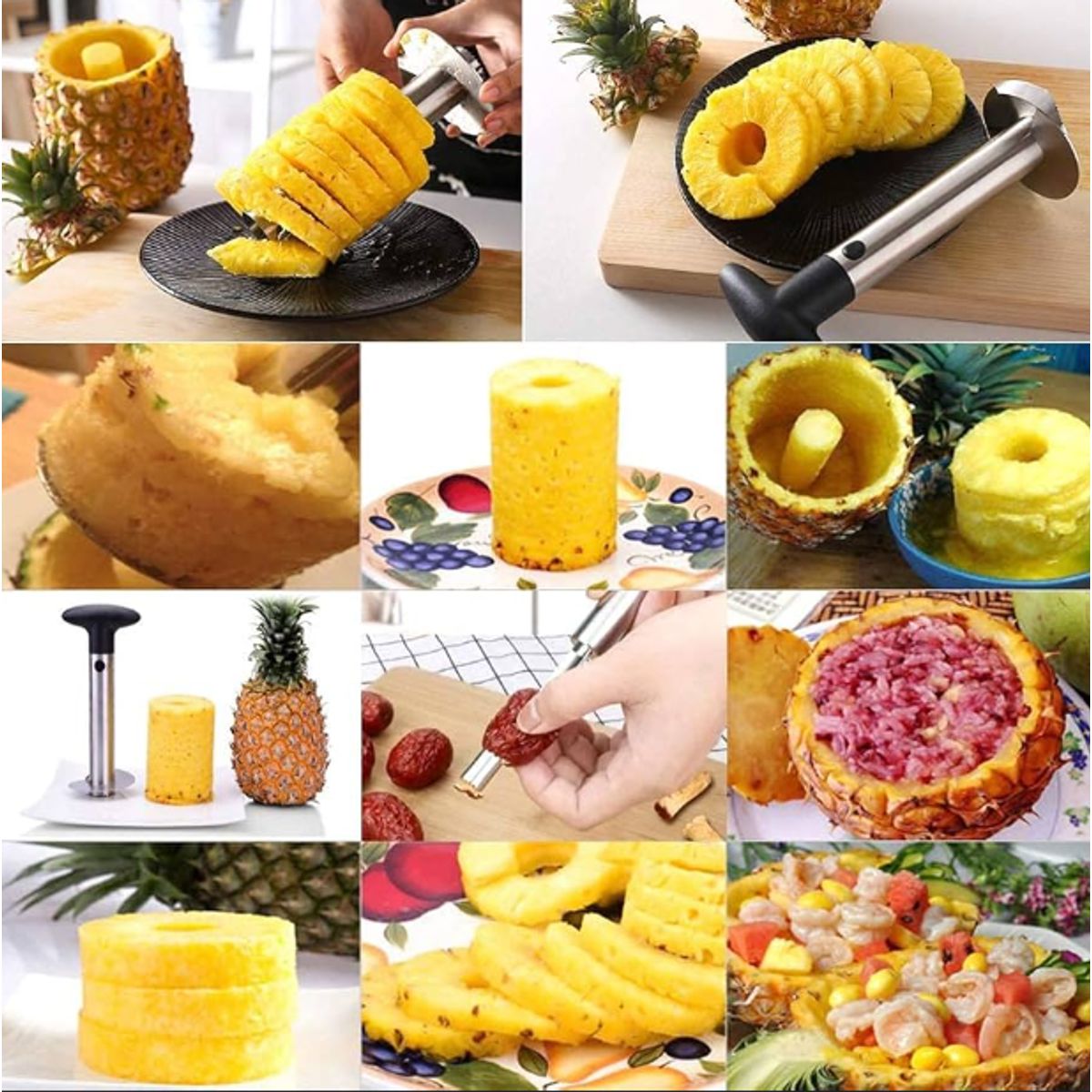 GENERICO - Pelador de Piña Acero Inoxidable Cocina Cortador