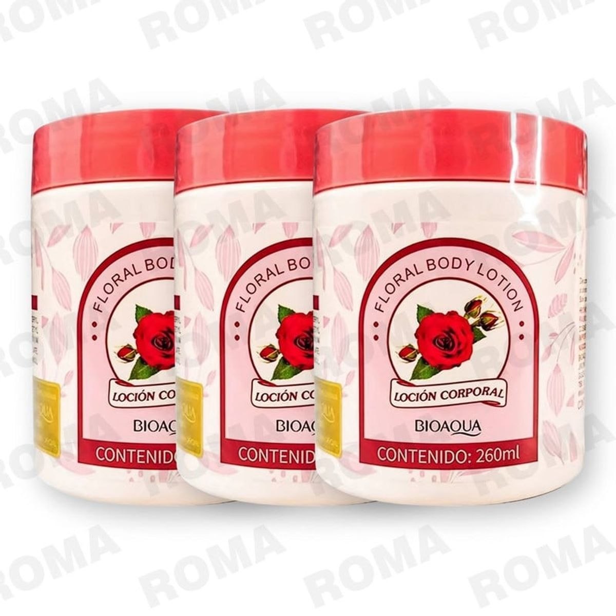 BIOAQUA - PACK 3 LOCIÓN CORPORAL FLORAL BIOAQUA 750ML